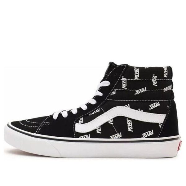 SK8-HI Vans Allover Logo - Black