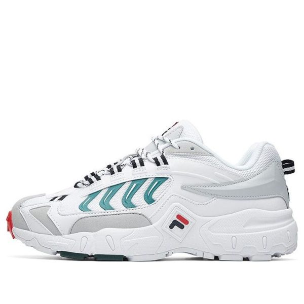 FILA Running Shoes Grey/White/Green
