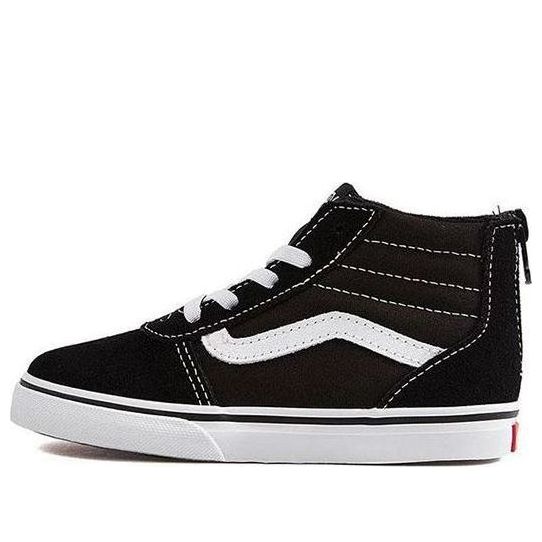 Vans Ward High Zip Toddler Black White