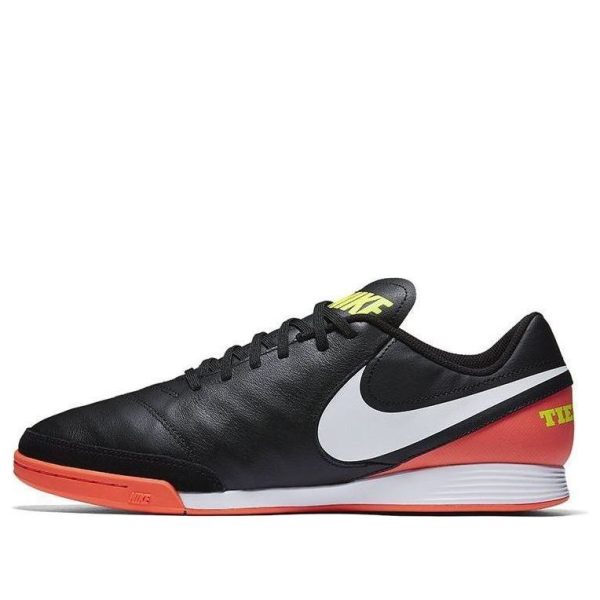 Nike Tiempo X Genio 2 Leather IC Black Hyper Orange