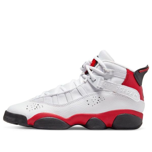 Air Jordan 6 Rings White University Red