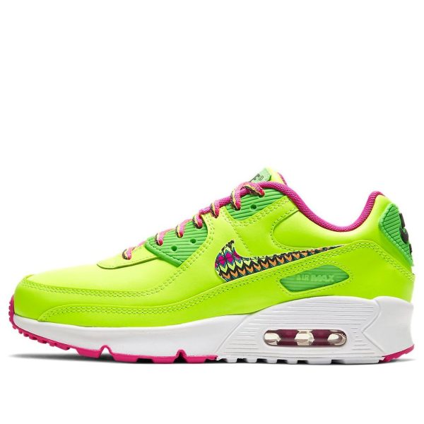 Nike Air Max 90 Leather Volt Fire Pink