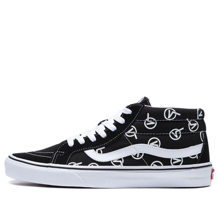 Vans SK8-Mid Logo Black White