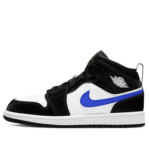 Air Jordan 1 Mid Black Racer Blue