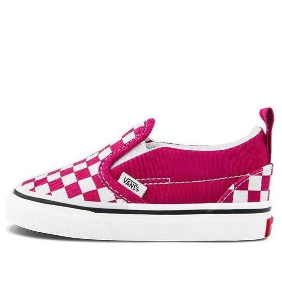 Vans Old Skool V Toddler Red/White Checkboard