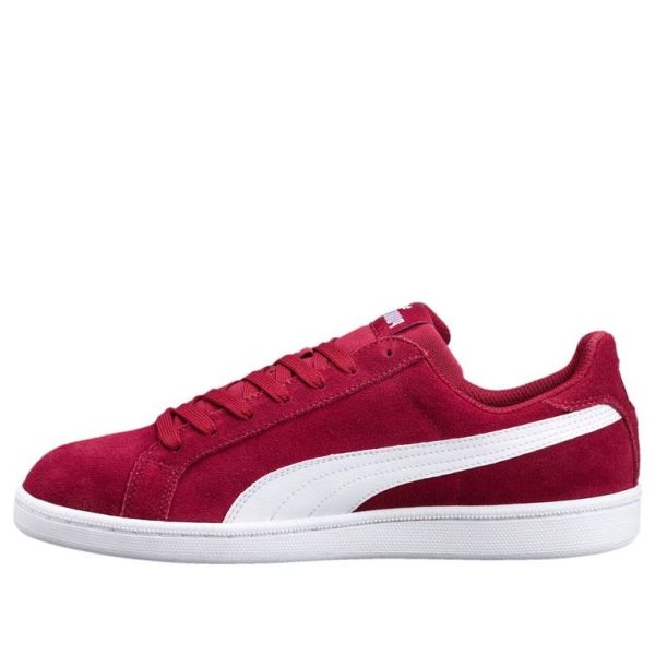 PUMA Smash Suede Retro Low Top skate shoes Red