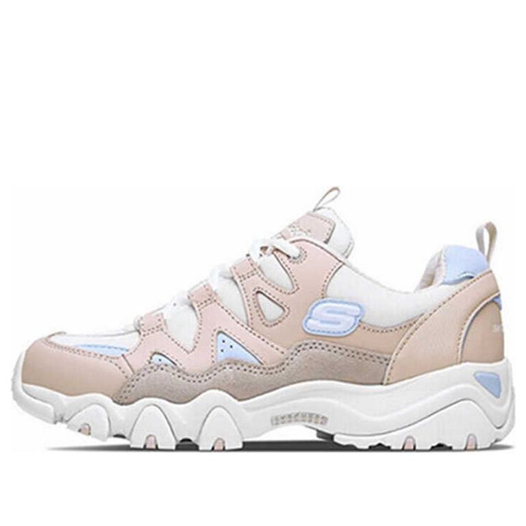 Skechers DLites 2.0 Low-Top Running Shoes Pink/White