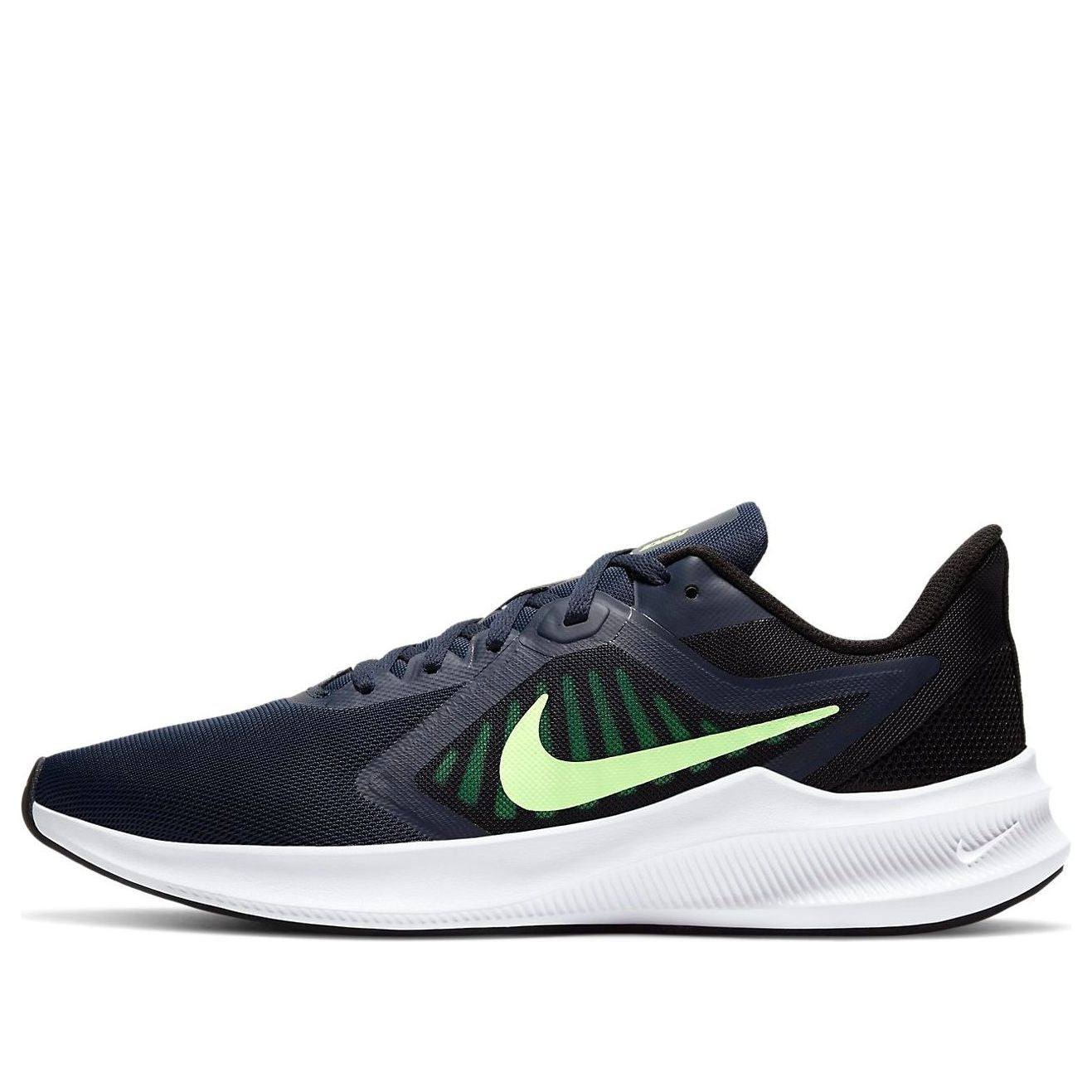 Nike Downshifter 10 Black White Green