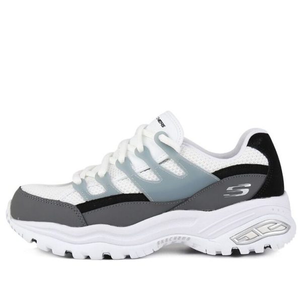 Skechers DLites Low-Top Daddy Shoes White/Grey