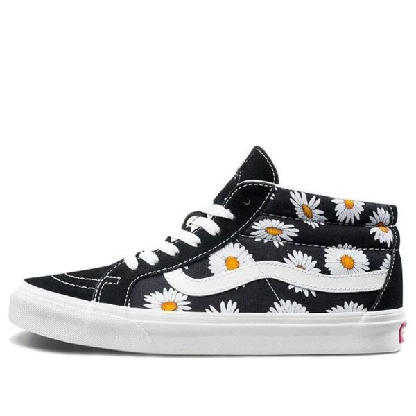 Vans SK8-Mid Flower Pattern Black White