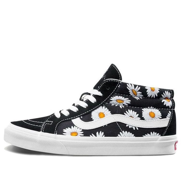 Vans SK8-Mid Flower Pattern Black White