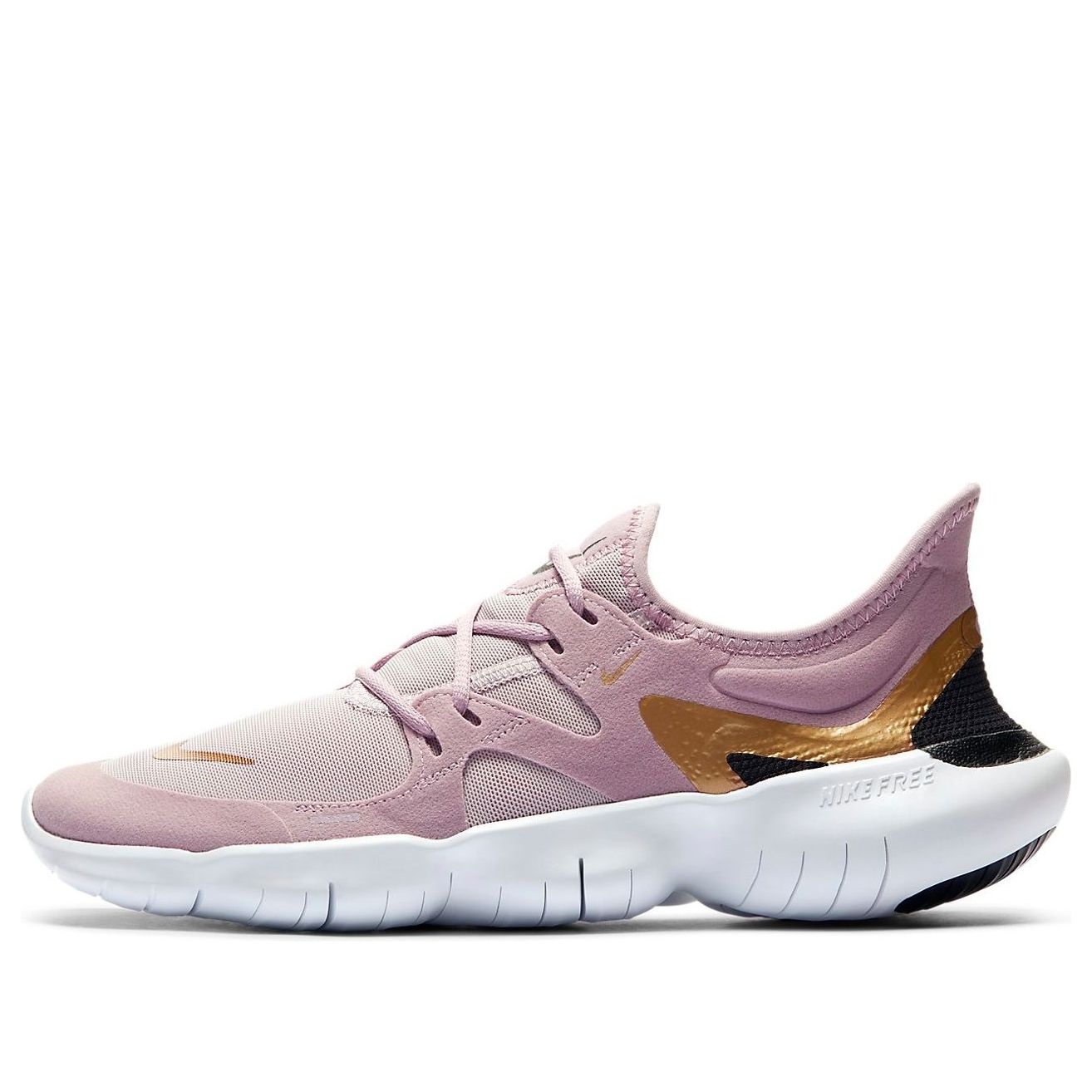 Nike Free RN 5.0 Plum Chalk Metallic Gold