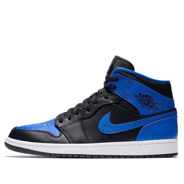 Air Jordan 1 Mid Royal Splatter