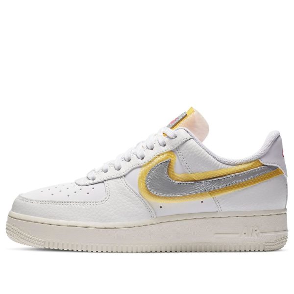 Nike Air Force 1 07 LX White Metallic Silver Gold