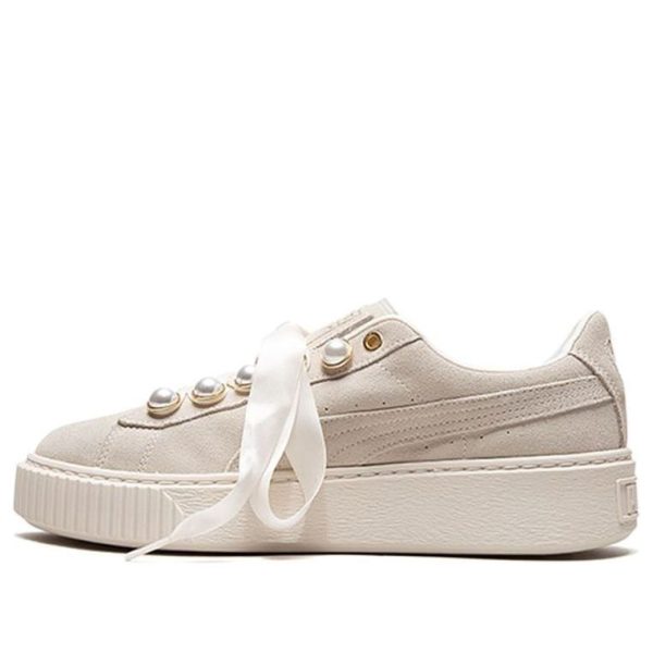 PUMA Suede Platform Bling Beige