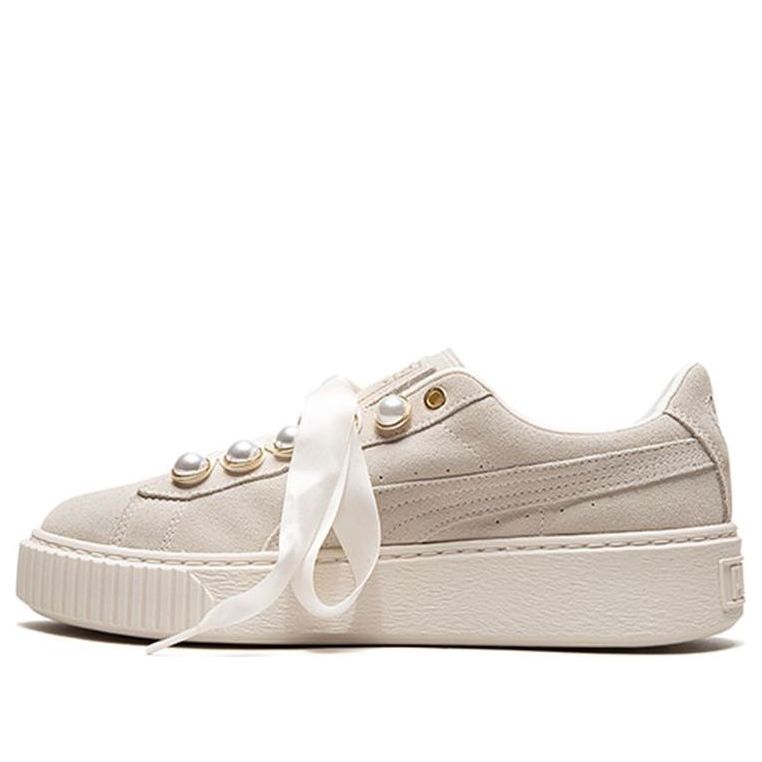 PUMA Suede Platform Bling Beige