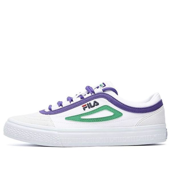 FILA Light Weight Casual Shoes White/Green/Purple