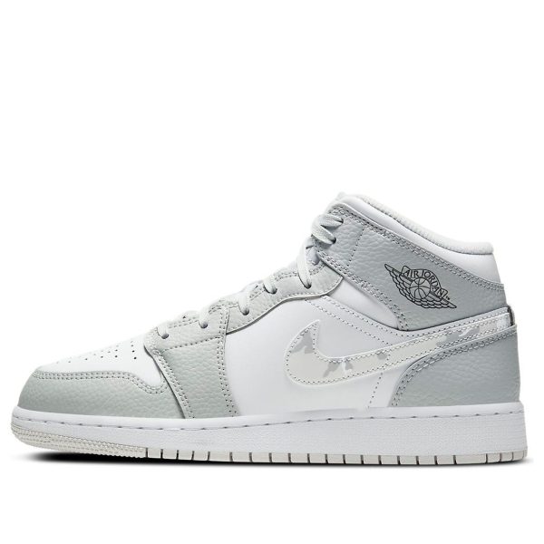 Air Jordan 1 Mid SE Swoosh Logo - Grey Camo