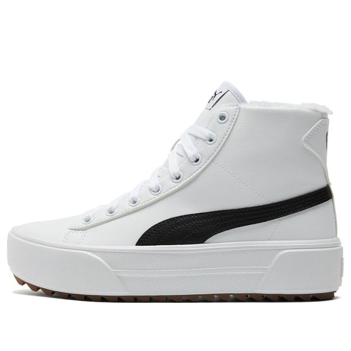 PUMA Kaia Mid Fur - White Black