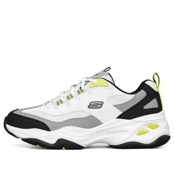 Skechers D LITES 4.0 Low-Dad Shoes White/Black/Grey