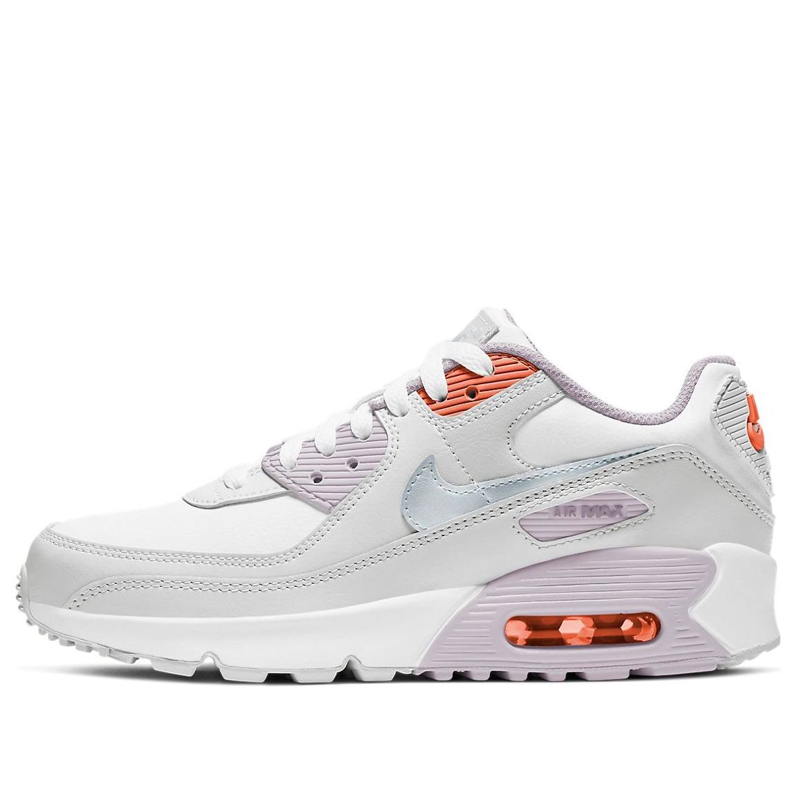 Nike Air Max 90 Leather White Light Violet