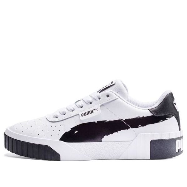 PUMA Cali Brushed White Black