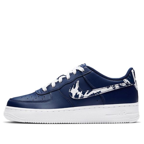 Nike Air Force 1 LV8 1 Splatter Swoosh - Blue Void