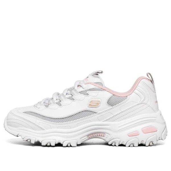 Skechers Dlites 1.0 GS White/Grey/Pink