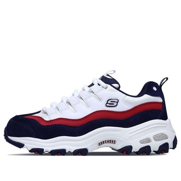 Skechers DLites 1.0 Low-top Clunky Shoes White/Blue