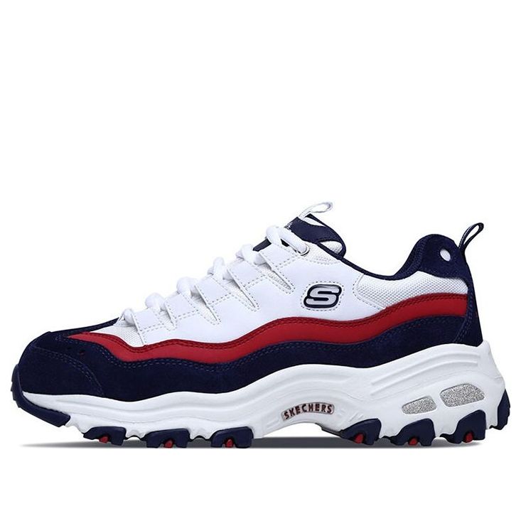 Skechers DLites 1.0 Low-top Clunky Shoes White/Blue