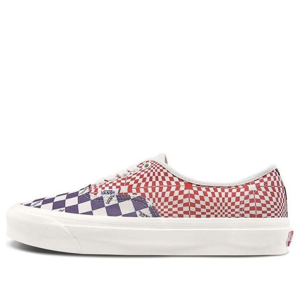 Vans OG Authentic LX Logo Check Indigo Red