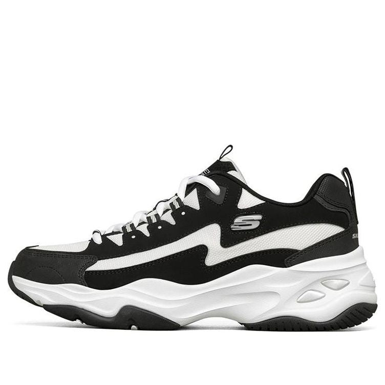 Skechers DLites 4.0 Low Chunky Shoes Black/White