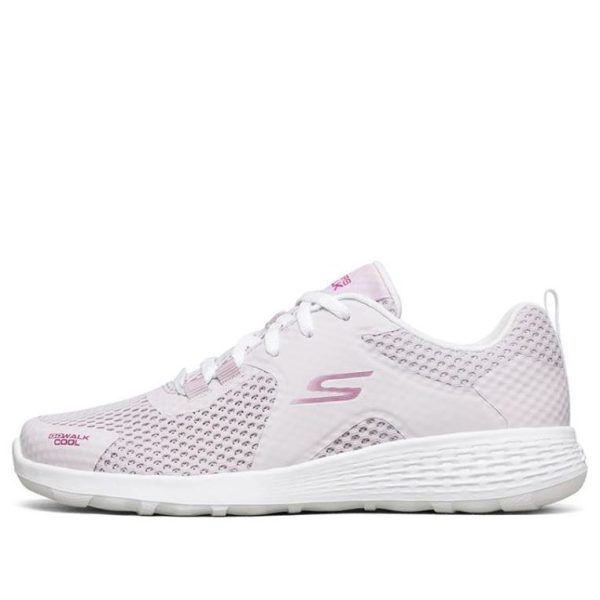 Skechers Go Walk Cool Running Shoes Pink/White