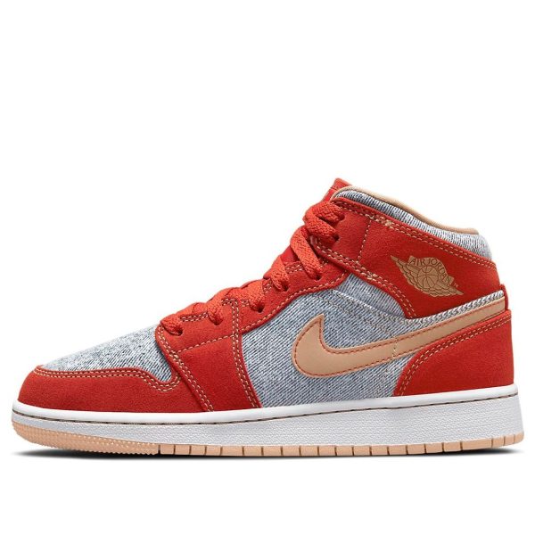 Air Jordan 1 Mid SE Denim Red