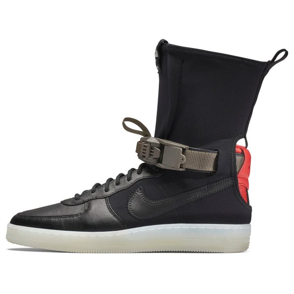 Nike x Acronym Air Force Downtown 1 Hi SP Black Crimson