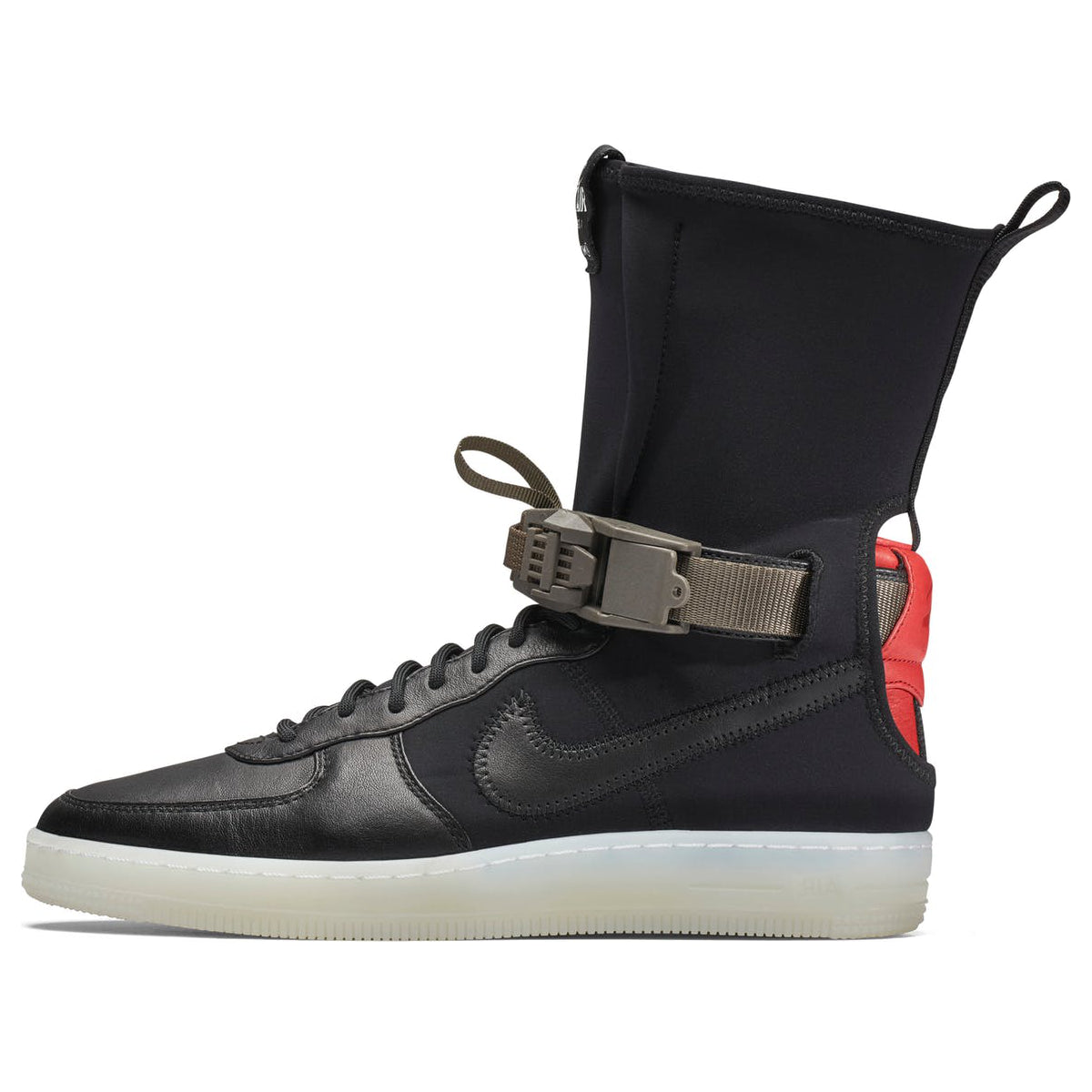 Nike x Acronym Air Force Downtown 1 Hi SP Black Crimson