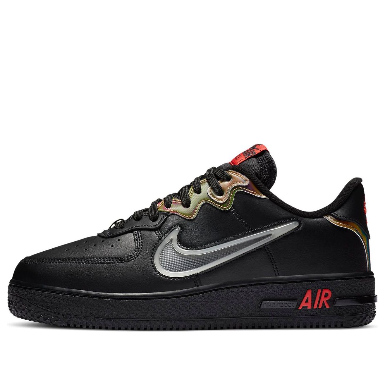 Nike Air Force 1 React Black Iridescent