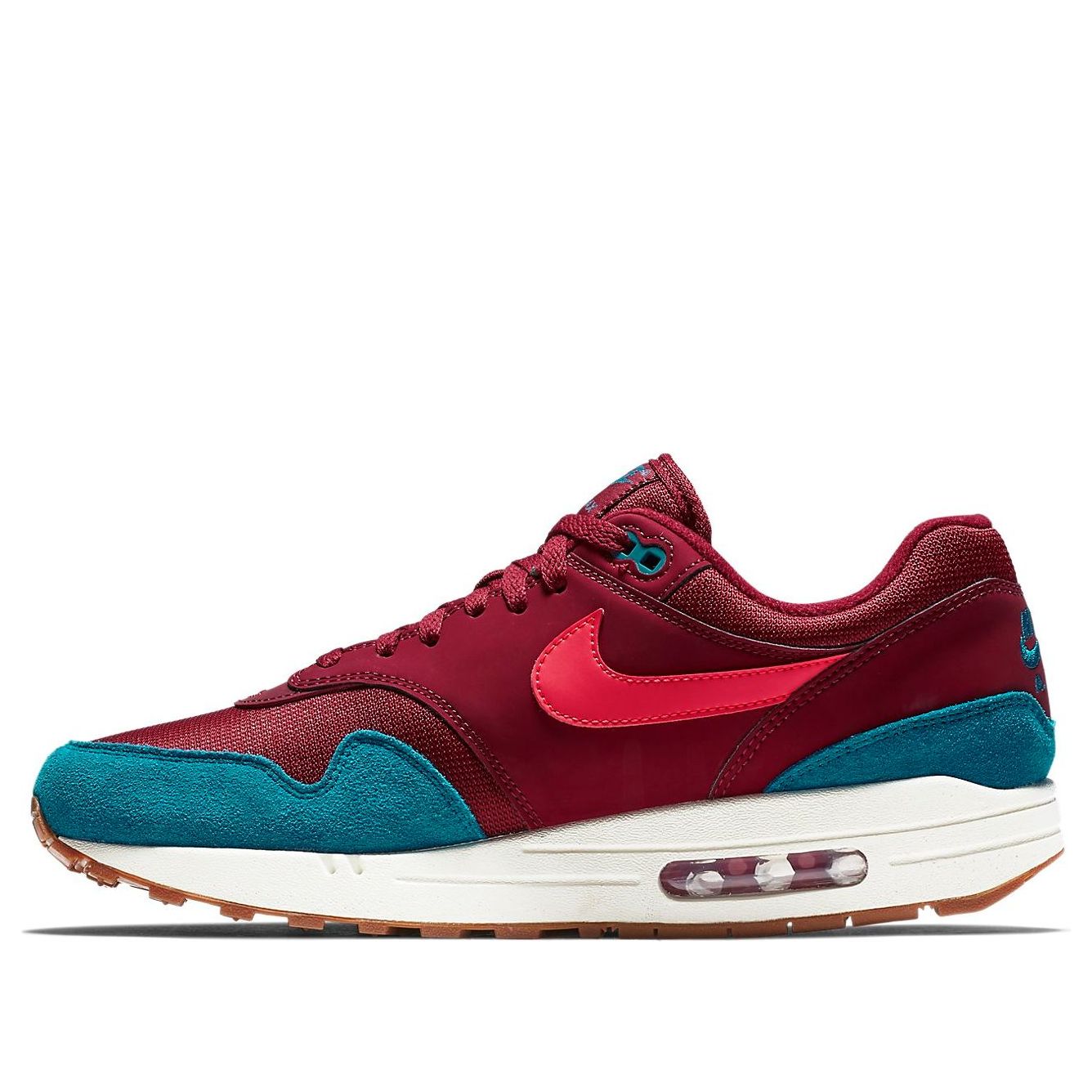 Nike Air Max 1 Burgundy Teal