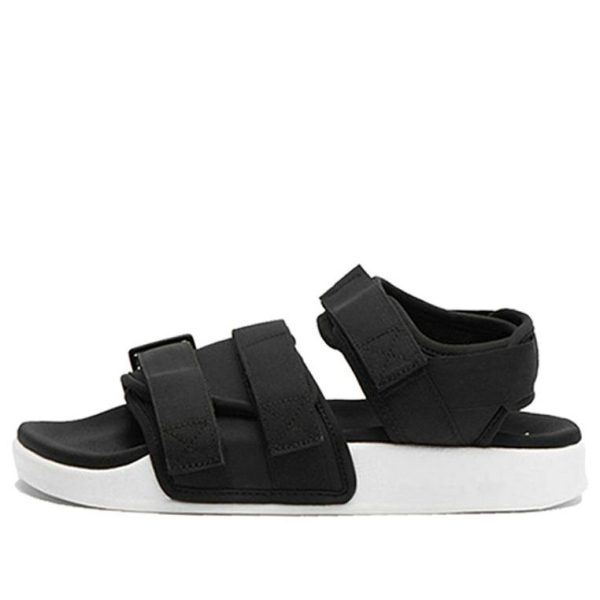 adidas Adilette Sandal Beach Sports White Sandals Black White