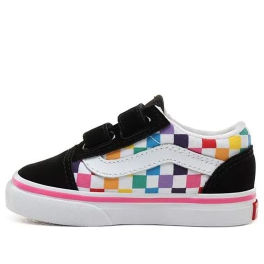 Vans Old Skool V Rainbow Checkerboard