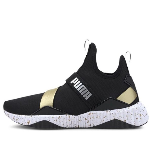 PUMA Defy Mid Metal Black Gold