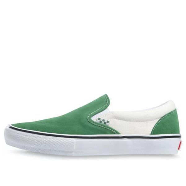 main-square_32f3a5eb-4f39-41c2-ab8e-93b4b8ebce2f.jpg Vans slip-on Turn Fur Splicing Low Top Casual Canvas Skate Shoes Unisex Retro Green