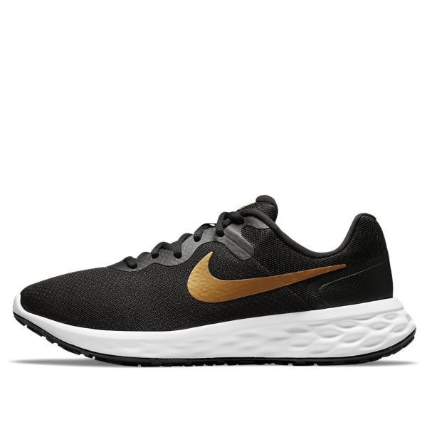 Nike Revolution 6 Black Metallic Gold
