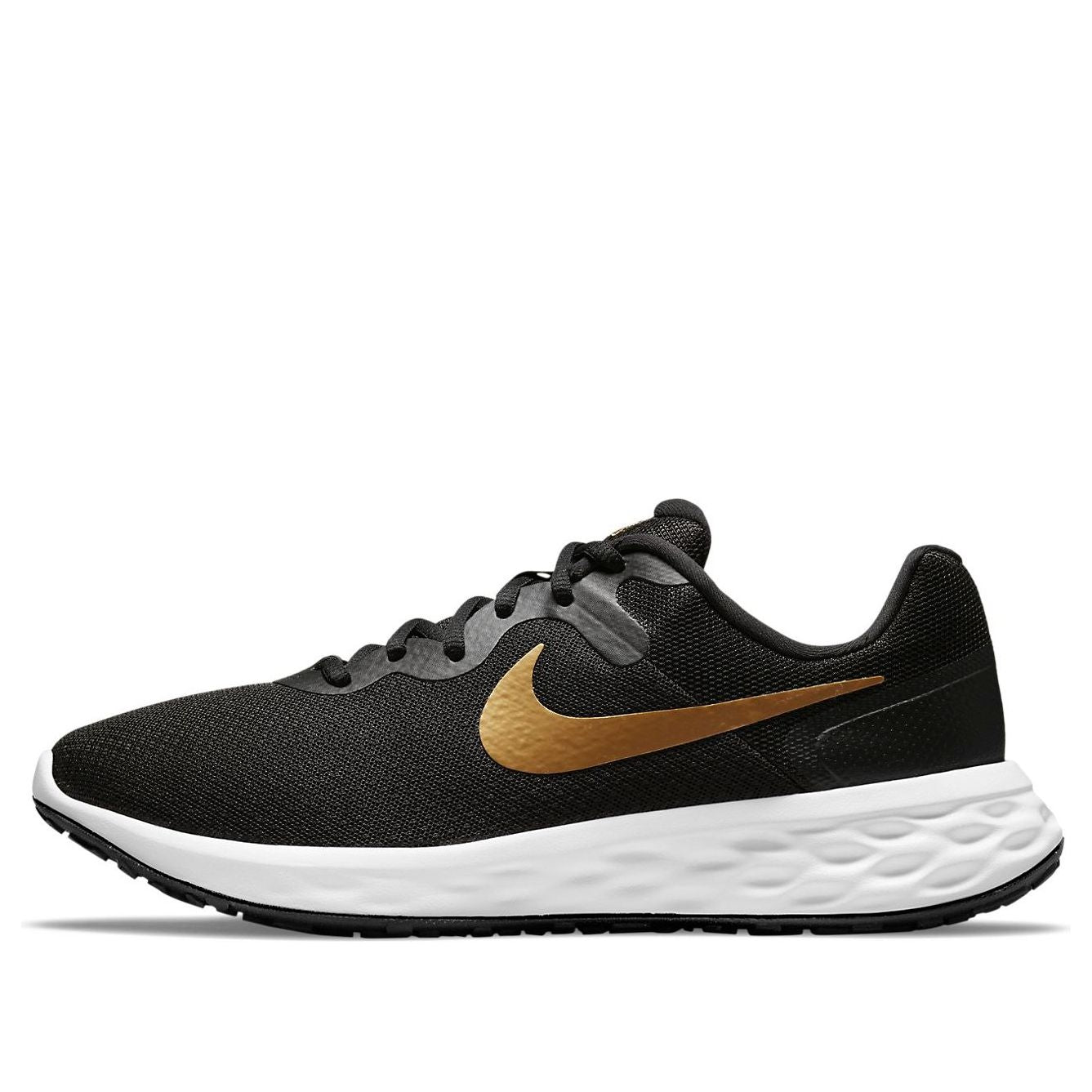 Nike Revolution 6 Black Metallic Gold