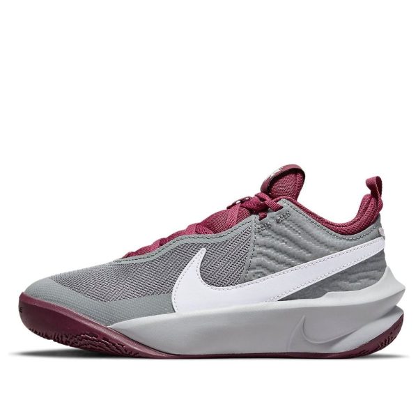 Nike Team Hustle D10 Smoke Grey Dark Beetroot