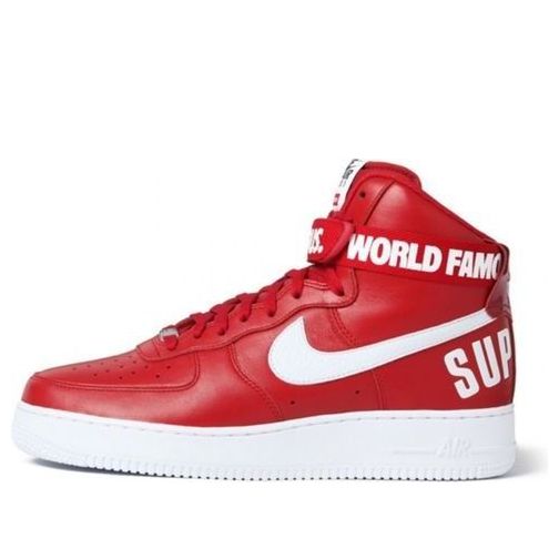 Nike x Supreme Air Force 1 High SP Red