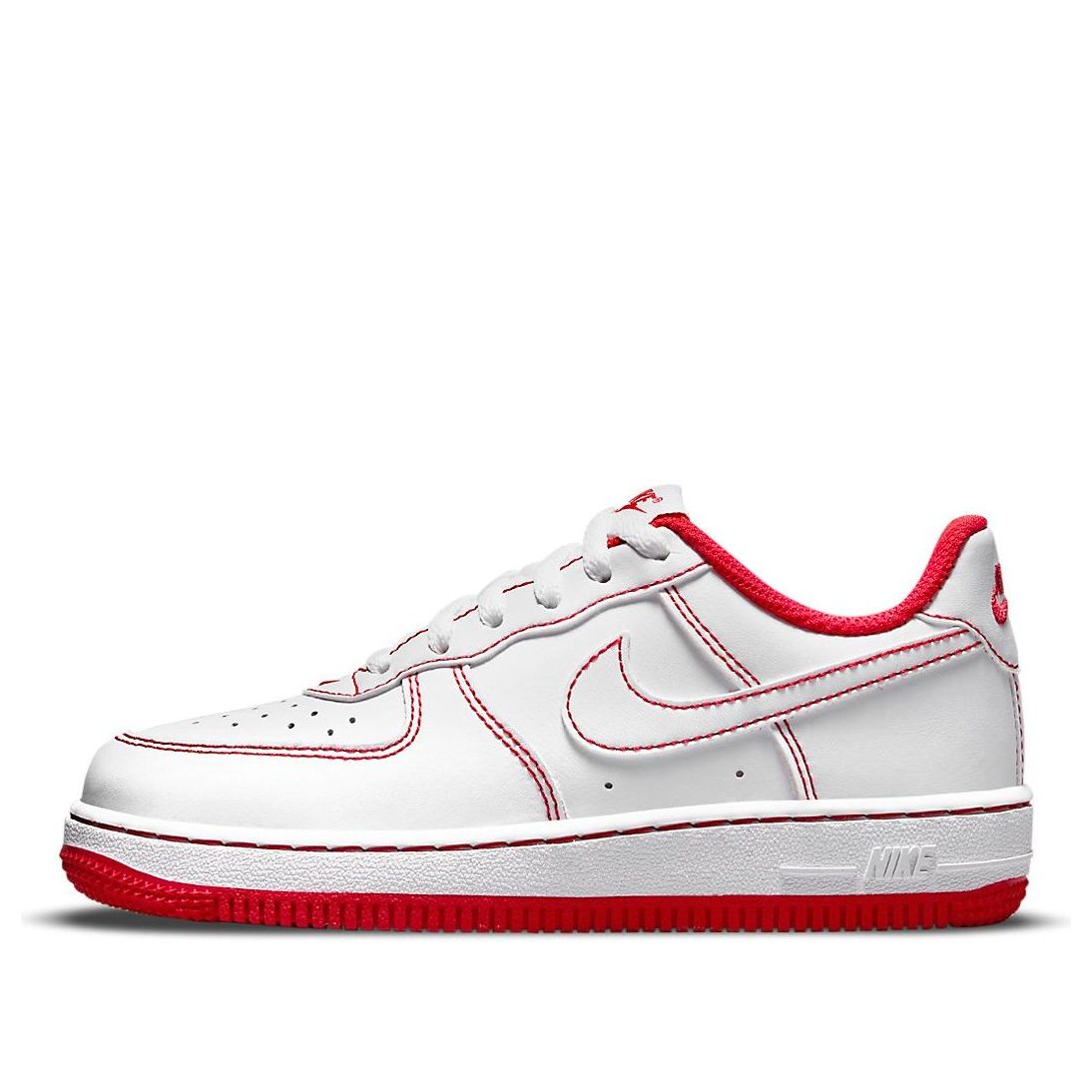 Nike Force 1 Contrast Stitch - White University Red