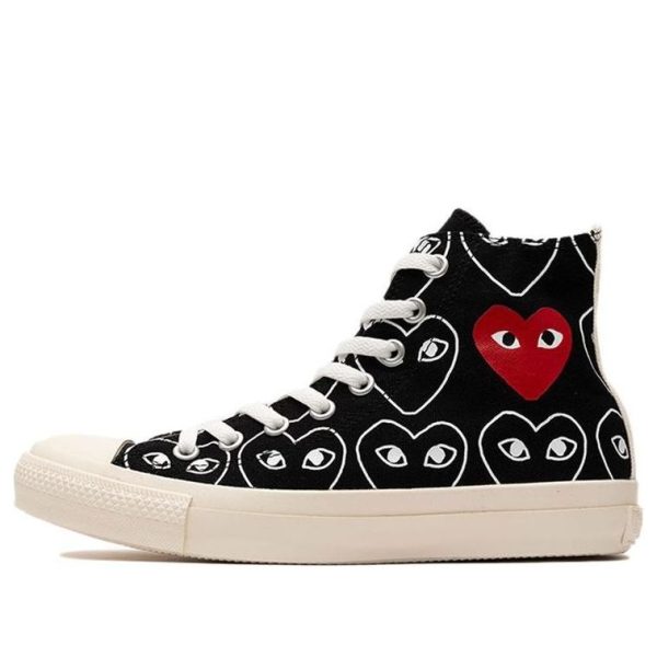 Converse x CDG Chuck Taylor All StarMulti-Heart Black White