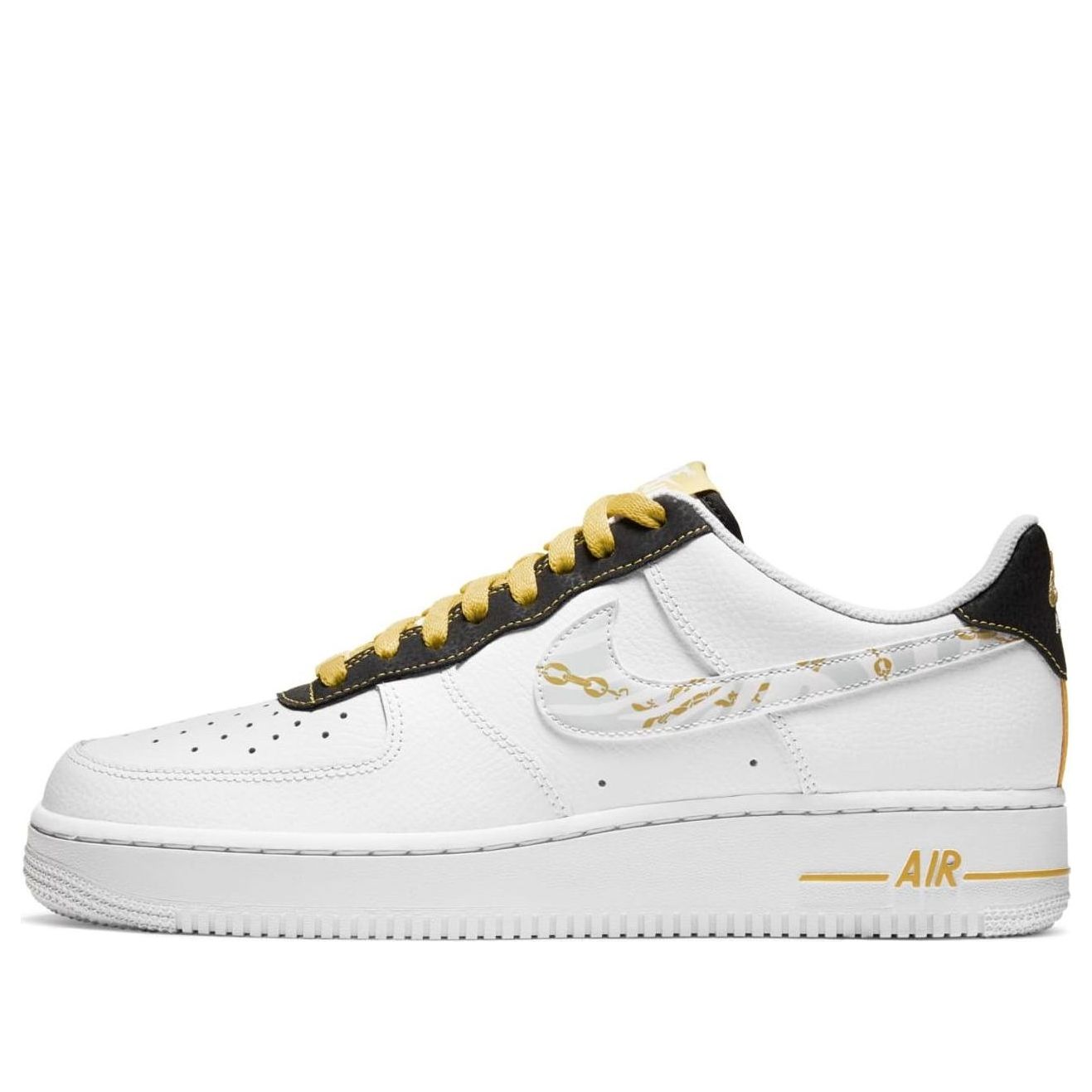Nike Air Force 1 07 LV8 Gold Links Zebra Print
