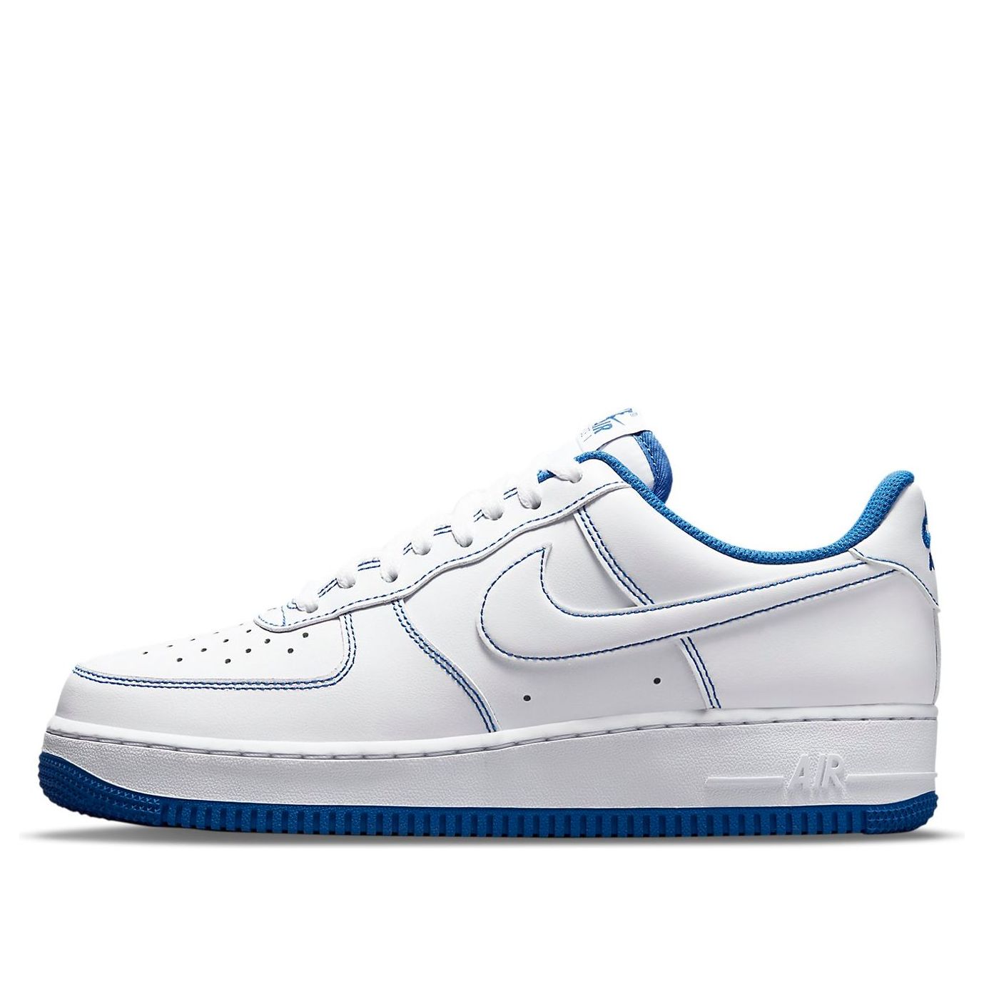 Nike Air Force 1 07 Contrast Stitch - White Game Royal